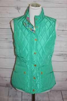 New With Tags Lilly Pulitzer Skylar Flamingo Pink Vest Jacket S XL