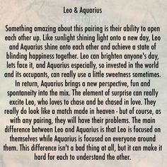 Leo female and aquarius male compatibility