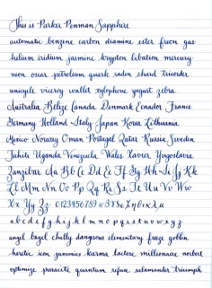 cursive example