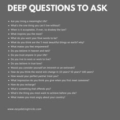 Conversation Ideas, 20 Questions