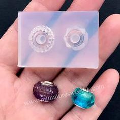 Yalulu 8 Pieces Transparent Comb DIY Silicone Mold Jewelry Resin Casting Mould for DIY Jewelry Craft Making