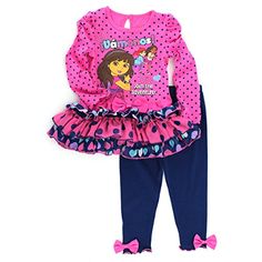 Nickelodean Dora Girls Infant Toddler One Piece Swimsuit 2T 3T 5TNWT