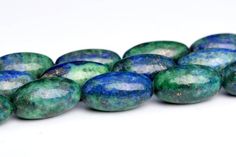18MM CHRYSOCOLLA GEMSTONE GREEN BLUE LOVE HEART 18MM LOOSE BEADS 7.5/"