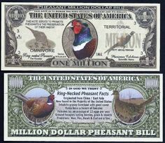 Monarch Butterfly Million Dollar Novelty Bill with facts Lot of 25 Bills