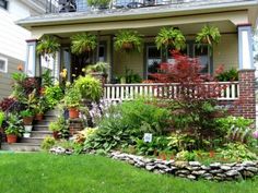 35 Best Front Porch Gardening Images On Pinterest Planters Flower Beautiful Front Yard Gardens Porch Landscape Garden Lawn And