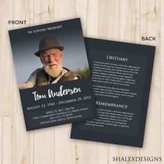 funeral program ideas