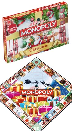 If you love a board game at Christmas then why not grab one of these Monopoly Christmas Edition Board Game's! Card Games, Monopoly Crafts, Christmas Games Online, Vintage Board Games