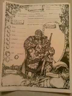 dndmusings thanks for the commission happy adventuring d d tiberius stormwind character sheet