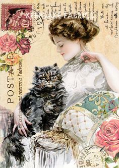 Cats Wedding Roses Crazy Quilt Block Multi Sizes FrEE ShiPPinG WoRld WiDE