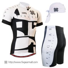 FIXGEAR CS-1801 SET Cycling Jersey /& Padded Pants,MTB Bike,BMX,Beanie Free GIFT