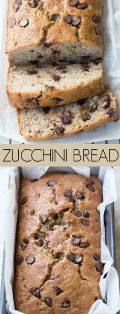 Soft, warm and moist banana zucchini bread with chocolate chip morsels. The best chocolate zucchini bread recipe. #zucchinibread #bananazucchinibread #chocolate #chocolatezucchinibread