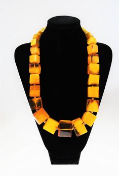Unique Artisan butterscotch amber carved cat face pendant black chord necklace