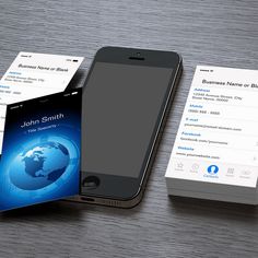 iphone business card template