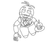 funtime freddy fnaf coloring pages sienna board pinterest fnaf
