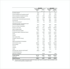 departmental budget template
