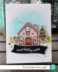 Christmas Snow House Scrapbooking Album Card Decor Diary Craft Clear Stamps Eb