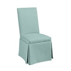 upholstered parsons chair casters nailheads contrast fabric on