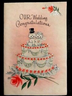 20 Pieces Wedding Congratulations Bod Bless You and Baby 1950s Greeting Cards Ephemera