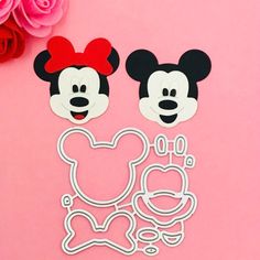 Mickey Minnie Mouse Head Castle Metal Cutting Dies Stencils Scrap Booking DIY