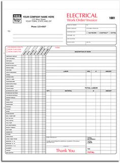 29 best work order forms images order form sample resume business