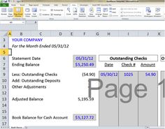 bank reconciliation template 5 easy steps to balance your accounts excel microsoft pinterest banks and template