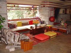 all interior elements of frank lloyd write's falling water all interior elements of frank lloyd write's falling water