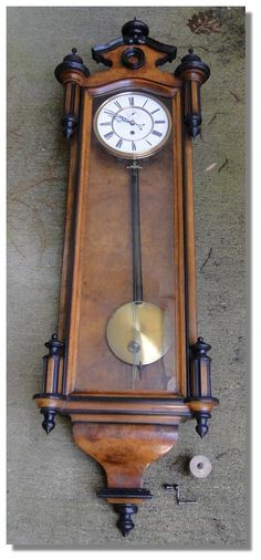 Wall Hanging Grandfather Clock antique wall clock circa 1800 wall key-wind clock | antique clocks Wall Hanging Grandfather Clock antique wall clock circa 1800 wall key-wind clock | antique clocks