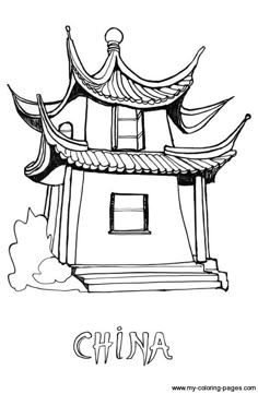 Chinese Coloring Pages For Kids