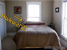 9 Best Bed Against Wall Images Bedroom Decor Hobby Lobby How To Mount A Headboard Over Window