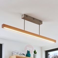 Deckenleuchte Thees Holz Dunkel Braun Quadratisch 23,5 cm Lampenwelt Deckenlampe