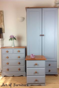 16 Best Pine Bedroom Furniture Images Pine Rustic Country 3 Piece Bedroom Set Double Wardrobe Chest Of Drawers Bedside Table Hand Painted Fusion Mineral Paint Upcycled