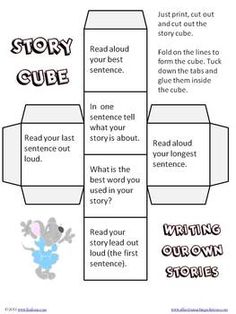 reading comprehension story cube question cubes can be story cubes template