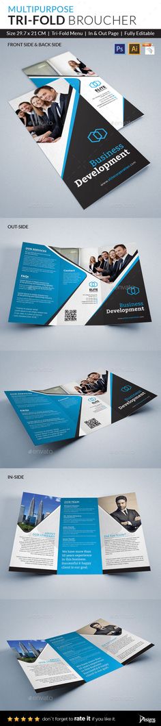 Modern Corporate Trifold Brochure Indesign brochure templates - printable tri fold brochure template Modern Corporate Trifold Brochure Indesign brochure templates - printable tri fold brochure template