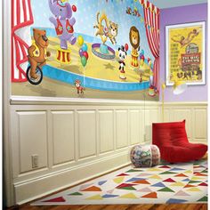 121 Best Circus Themed Rooms Decor For Kids Images On Pinterest Animal Circus Mural Traditional Nursery Decor New York By Kids