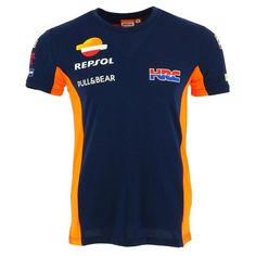 Honda T Shirt HRC Repsol Tee New 3D Logo Racing Team Top Black Size Motrorcycle