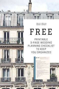 wedding checklist budget
