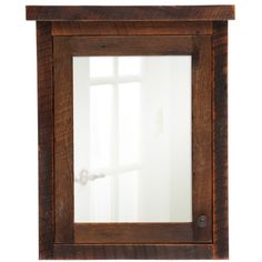 Reclaimed Farmhouse Rustic Medicine Cabinet With Mirror Barnwood Barnwood Medicine Cabinets Rustic Cabin Bathroomrustic