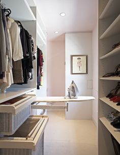 56 Best High End Closet Design Images Designs Locker The Clic White Closet Han Park Ca Residence Contemporary Other Metro Lisa Adams La Design Like A Pullout Ironing Board In