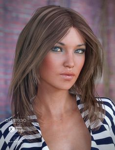 Nerdy Hair For Genesis 3 Female S Daz Poser Pinterest Flirty Hair For Genesis 3 Female S Is A Long Mid Length Daz Studio Or Poser Created By Originals And