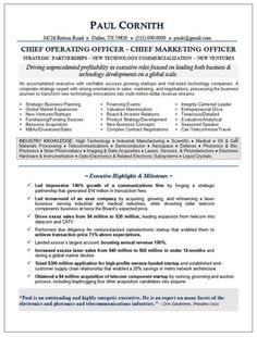 cmo resumes