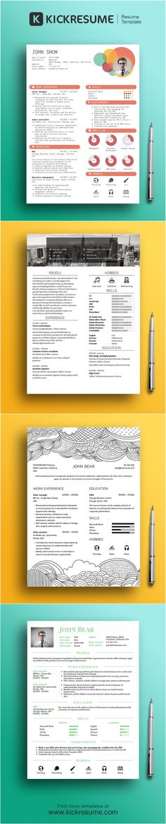 graphic design resume template