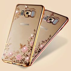 Uposao Compatible with Samsung Galaxy S10e Case Glitter Cute Girl Women Bling Crystal Diamond Rhinestone Clear Protective Phone Case Cover Shockproof TPU Rubber Silicone Cover,Rose Gold