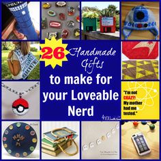 140 Best Diy Christmas Gifts For Geek Nerd Kawaii Fandom Lovin A Great Collection Of 26 Handmade Items You Can Make For Those Loveable Nerds In Your