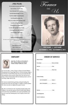 44 best funeral program