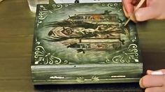 Техника холодного свечения А Гелла, морение, вживление распечатки, трафарет