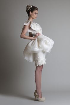418 Best Short Wedding Dresses Images On Pinterest In 2018 Bridal Krikor Jabotian Not Just A Label 2nd Wedding Dresses Short Gowns Bridal