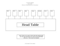 wedding table template