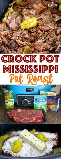 Crock Pot Mississippi Pot Roast