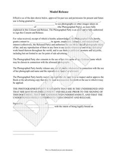 model release and permission to use photographs template sample marketing plan template sample form biztree