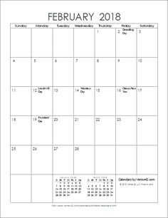 11x17 2018 calendar